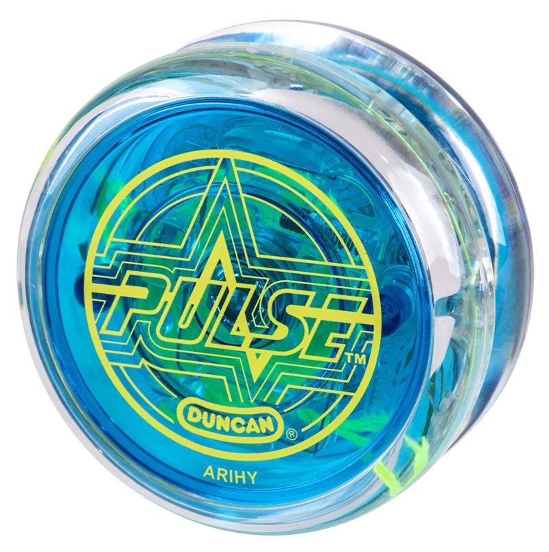 Duncan Toys Pulse LED Light-Up Yo-Yo, Intermediate Level Yo-Yo with Ball Bearing Axle and LED Lights, Clear/Blue - Image 2
